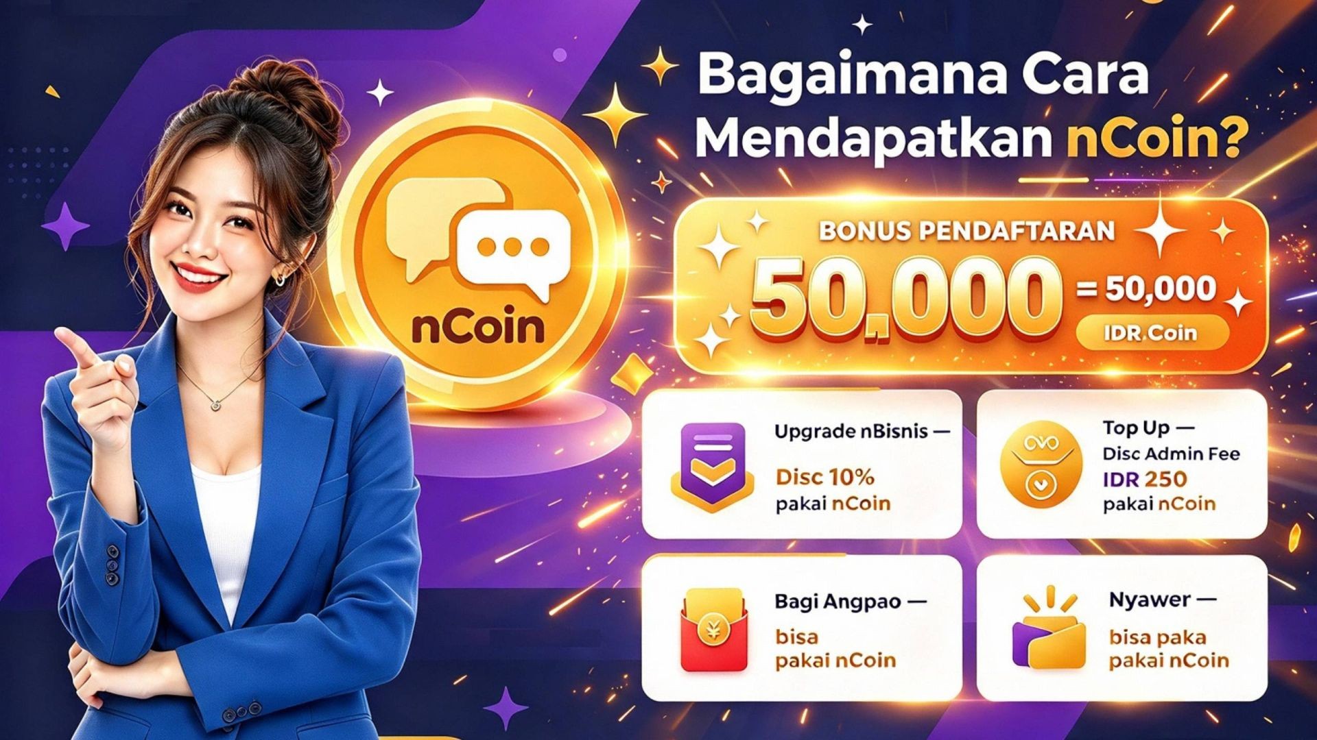 ⁣⁣Kumpulkan nCoin dan Nikmati Benefitnya.