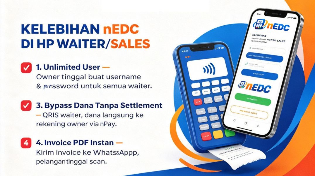 ⁣nEDC ⁣⁣Tutup Kasir, Laporan Langsung Terkirim.